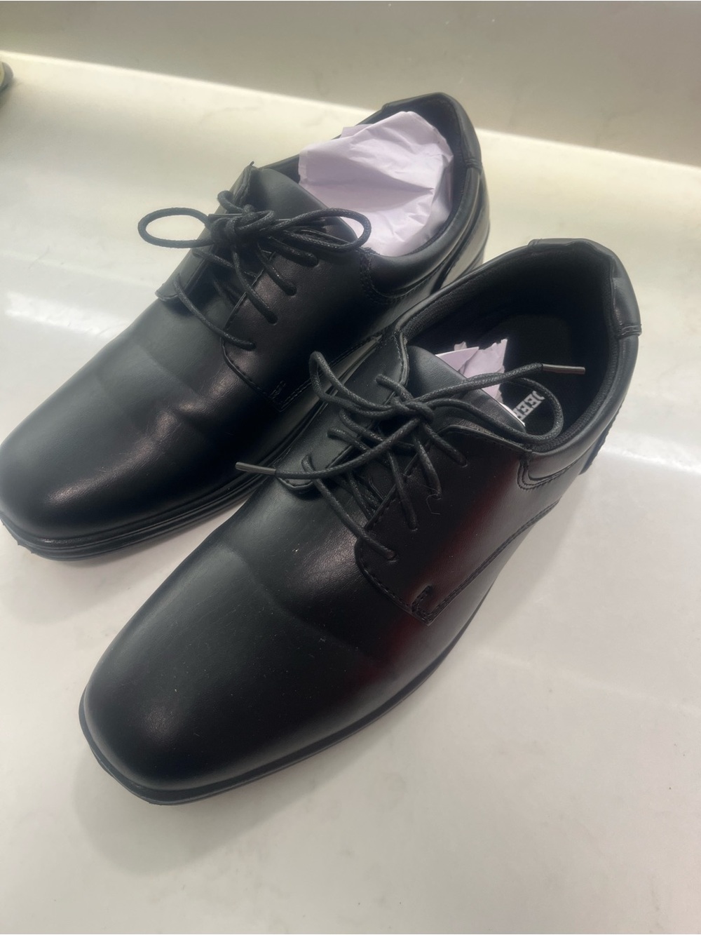 Big Boys Tween sz 7 Black Leather Oxford Dress Shoes
